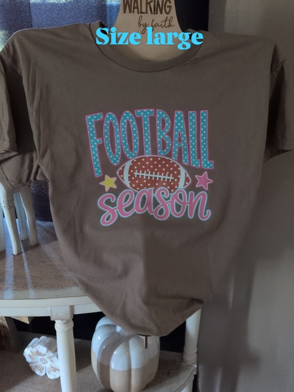 Football Season  T‑Shirt in Brown
